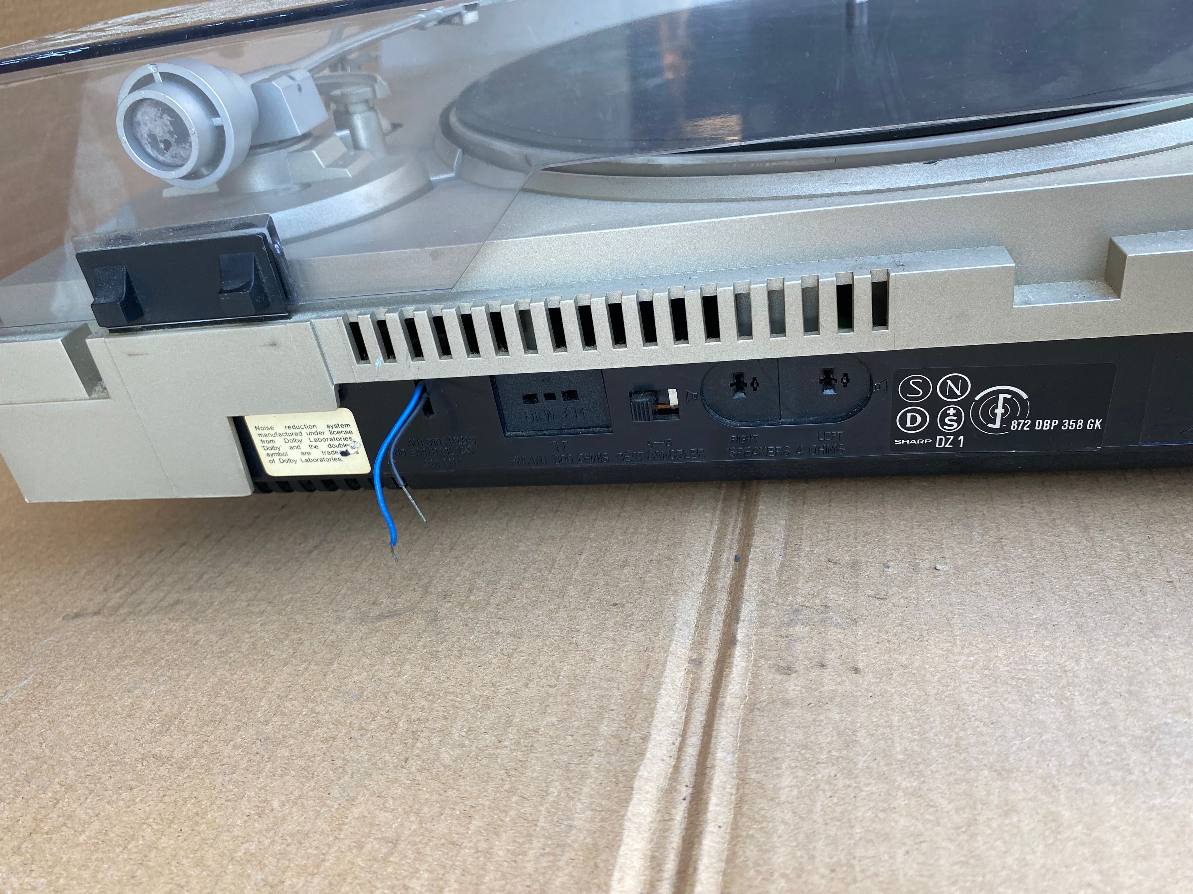Gira discos Sharp stereo music center Sg-270