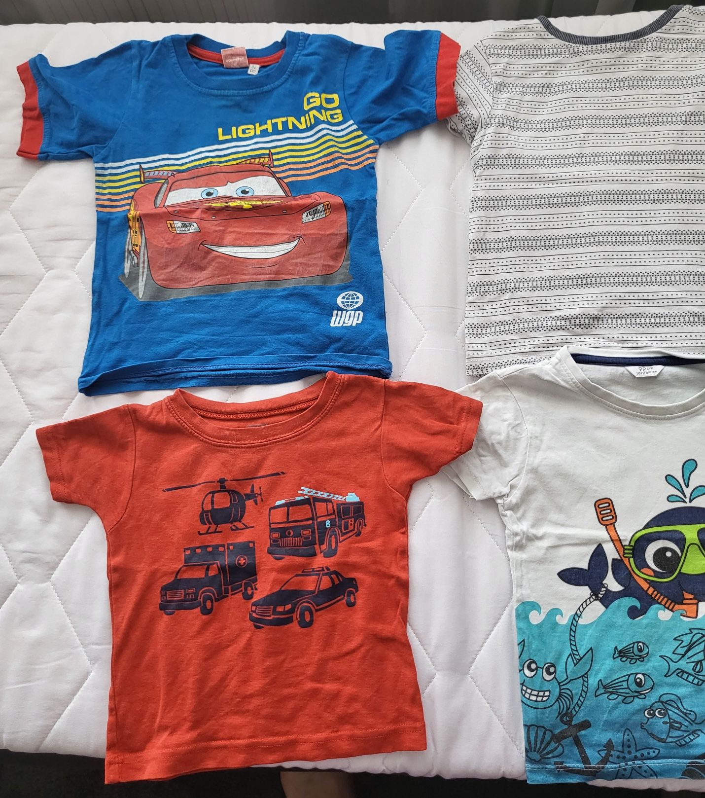 Koszulki z krótkim rękawem t-shirty 6 szt, rozm.86-92