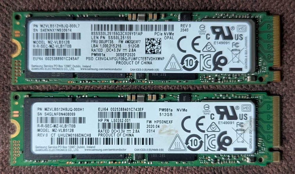 SSD M2 NVME Pcie 3.0/4.0. (256-512-1TB)