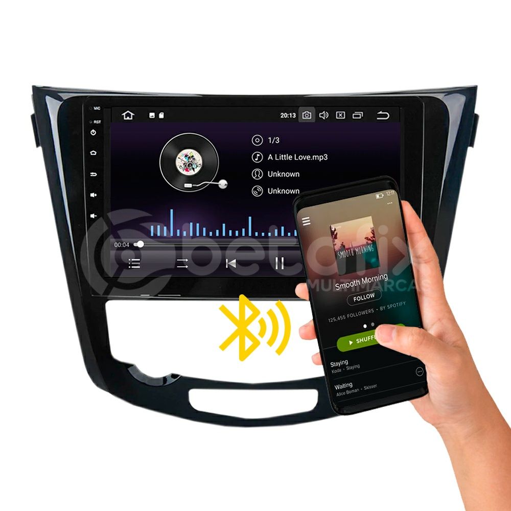 Rádio Android Nissan Qashqai