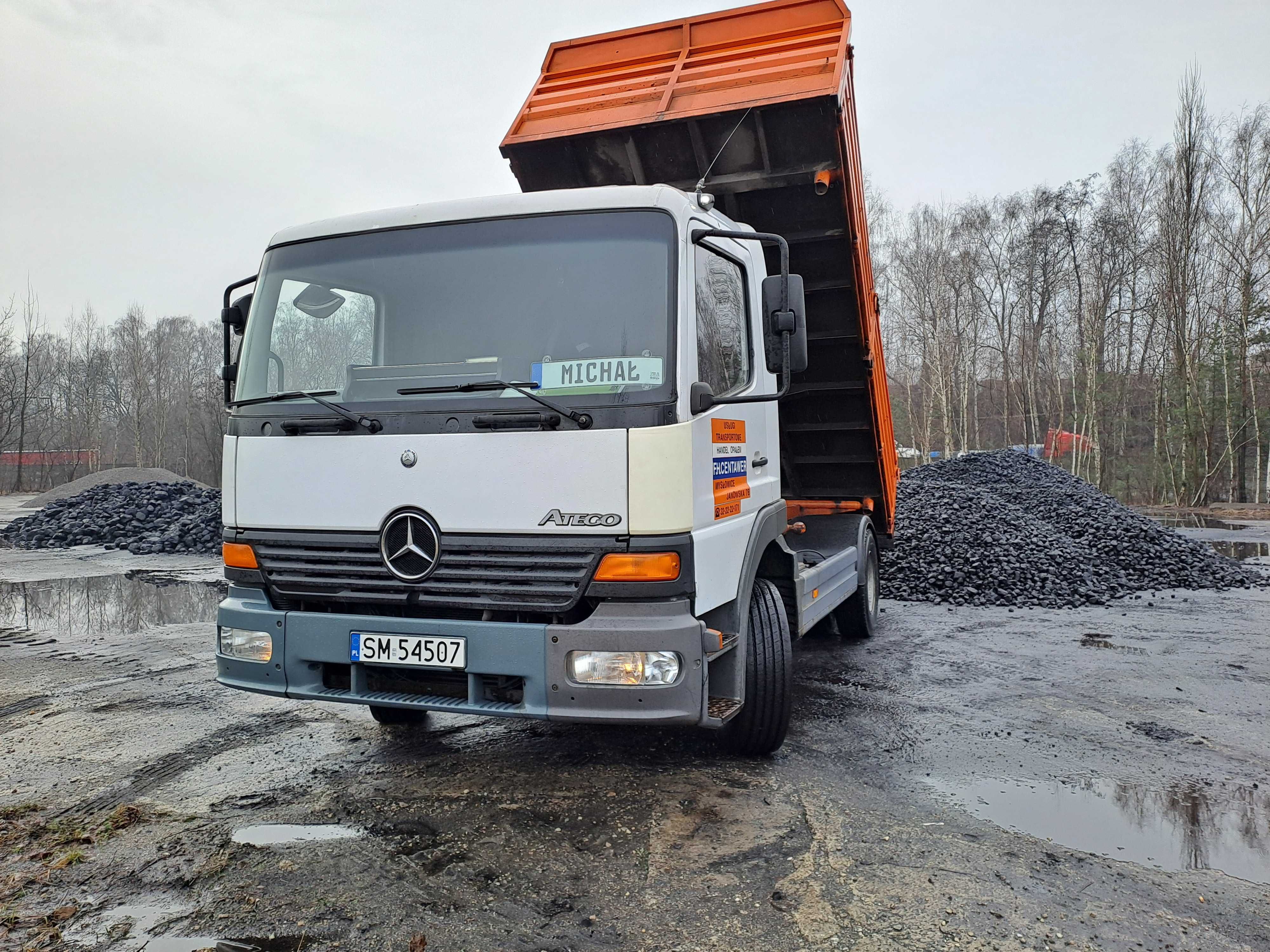 Transport węgla z kopalni/kruszyw/betonu/mat. budowlanych