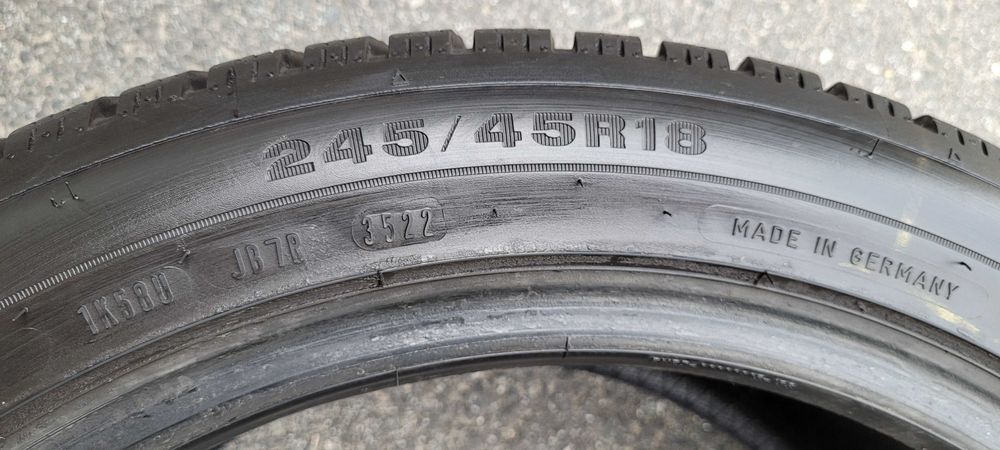 245 45 R18 XL Dunlop WinterSport 5 Jak nowe! 9mm! 2022r!