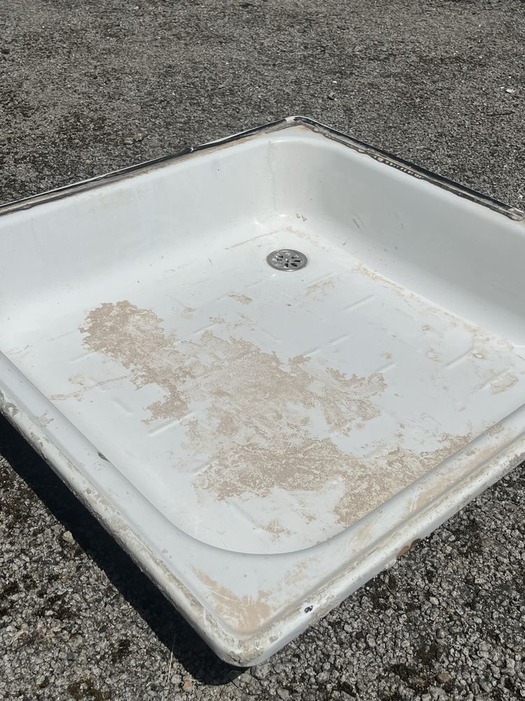 Base de duche branca WC