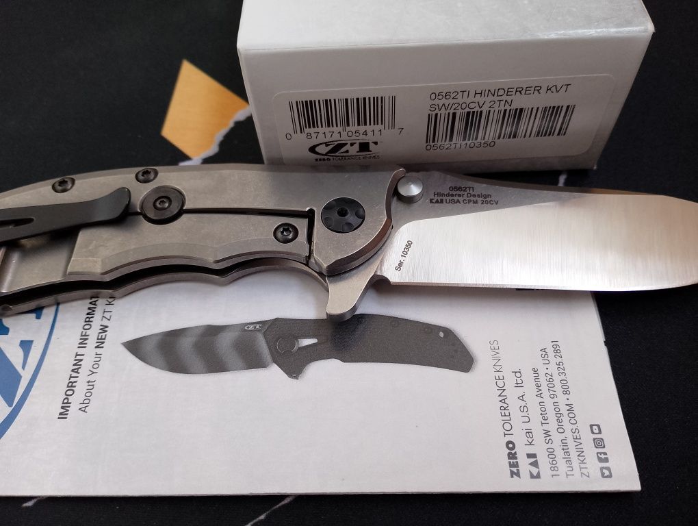 Нож Zero tolerance ZT0562TI