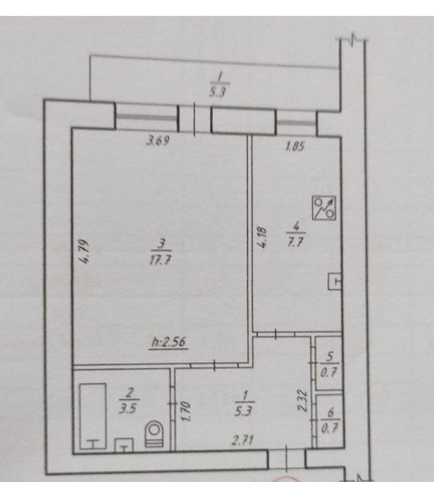 Здам 1к.квартиру біля ресторану Кристал укомплектовану