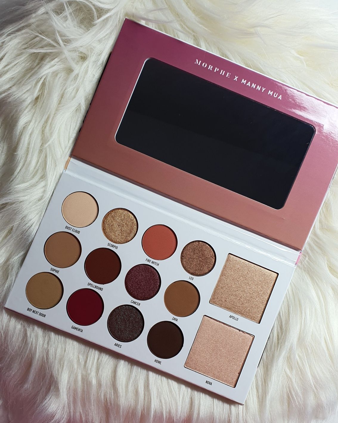 Paletka do twarzy Morphe x Manny Mua Glam Palette.