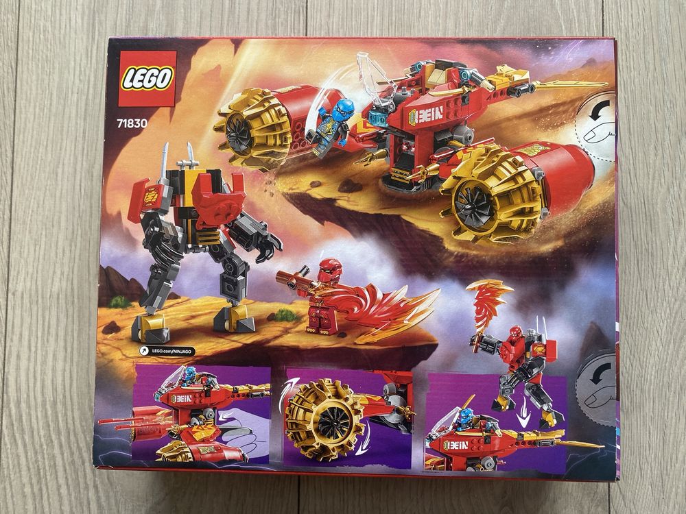 Nowe LEGO Ninjago Burzowy jeździec-mech Kaia 71830
