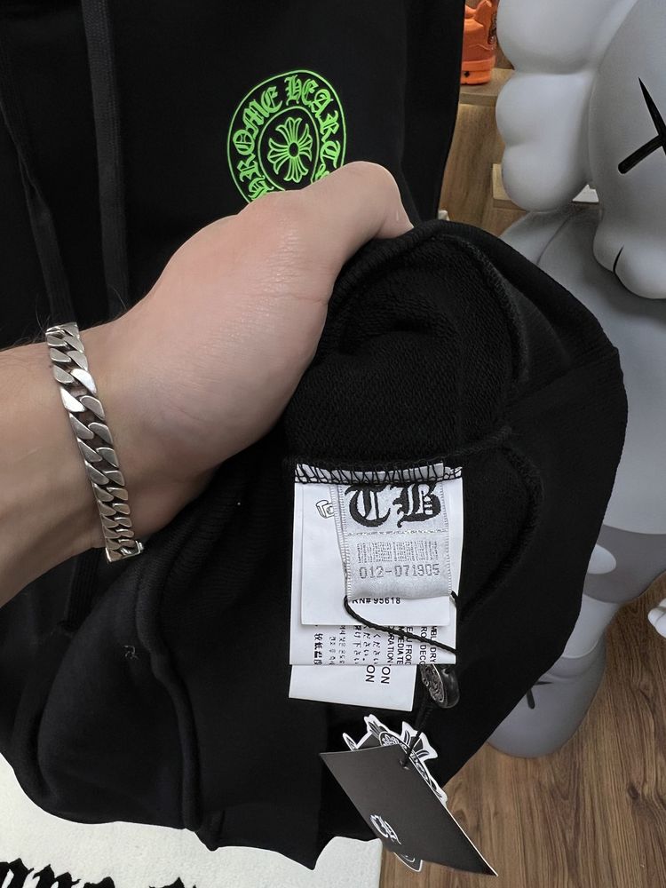 Худі CHROME HEARTS Logo Black / Green