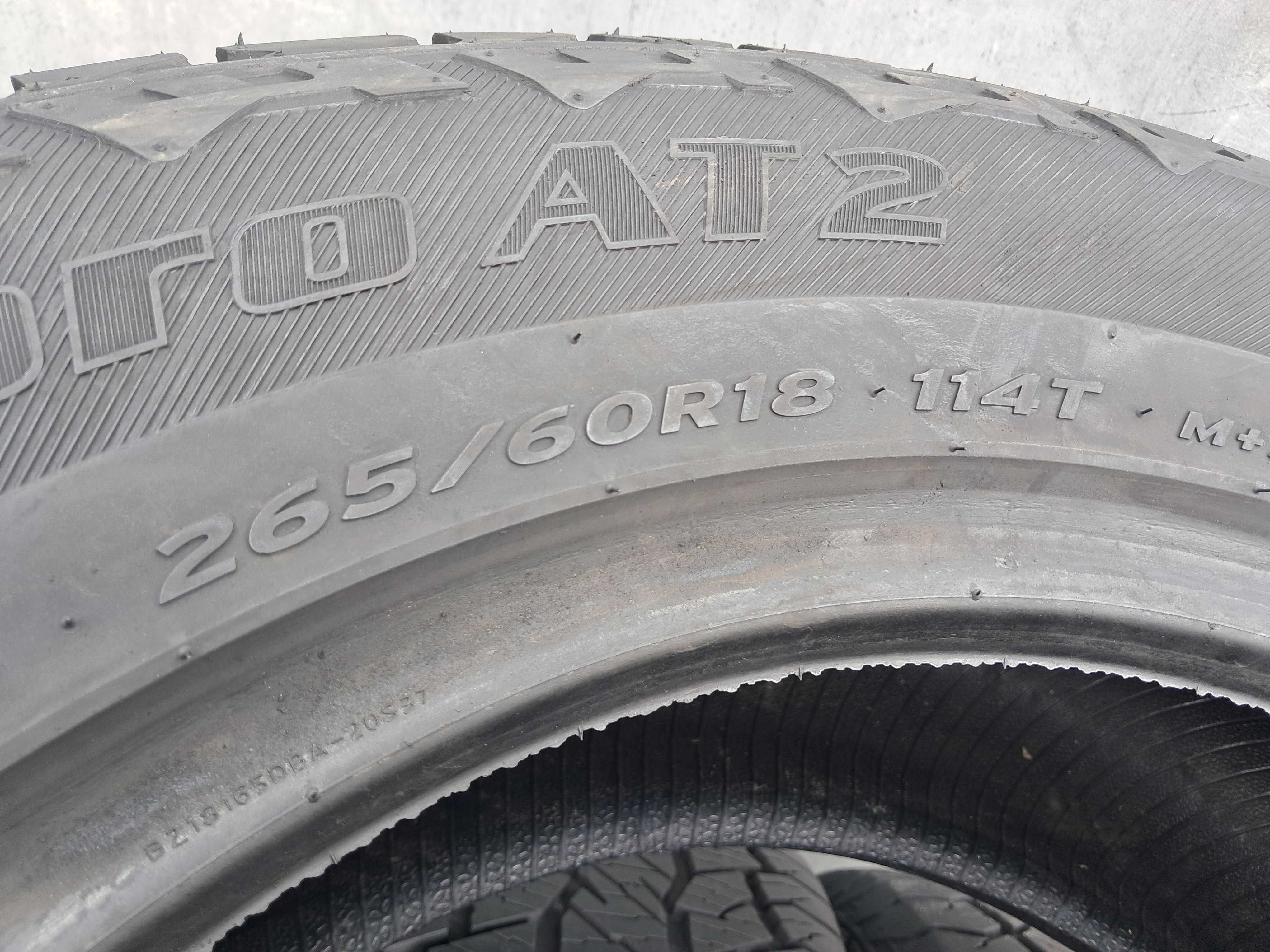 Резина всесезонна, 265/60 R18 Hankook Dynapro AT2 (арт. 13415)