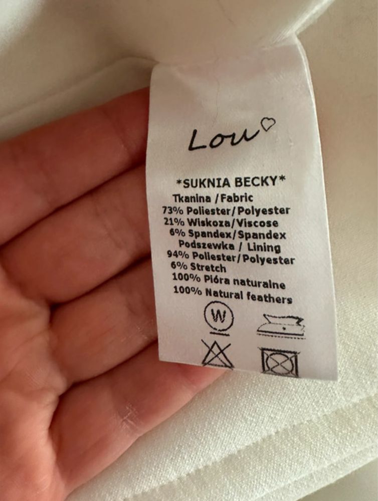 Sukienka z piórami Becky Lou