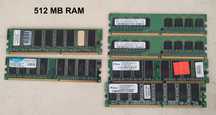 Pamięć RAM do stacjonarnych komputerów 2GB, 1GB, 500MB