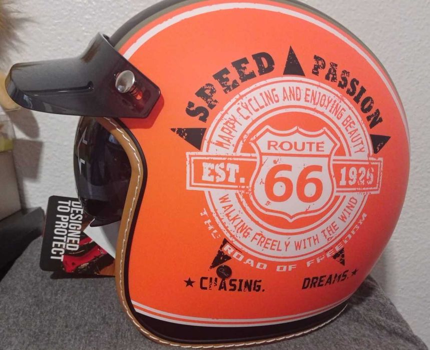 Capacete Moto Carat - Route 66 - Novo!!