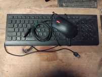 Poleasingowa klawiatura + mysz Lenovo USB