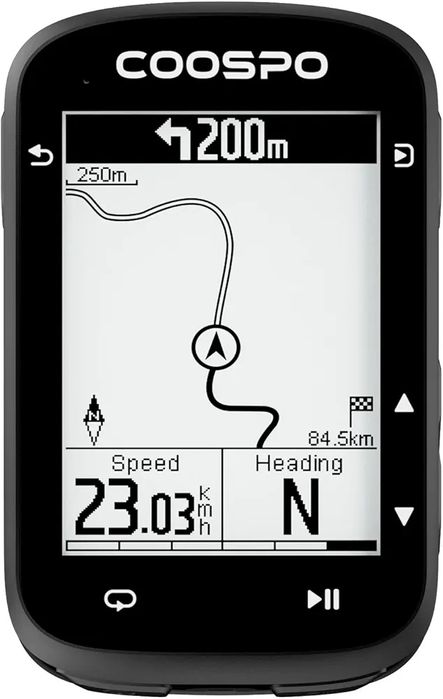 Велокомп'ютер COOSPO CS500 бездротовий, велокомп'ютер з навігацією