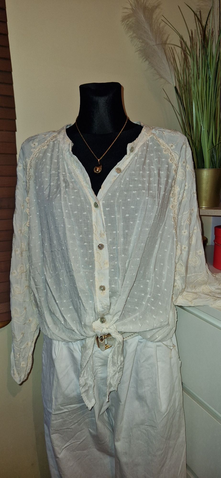 Bluzka boho haftowana