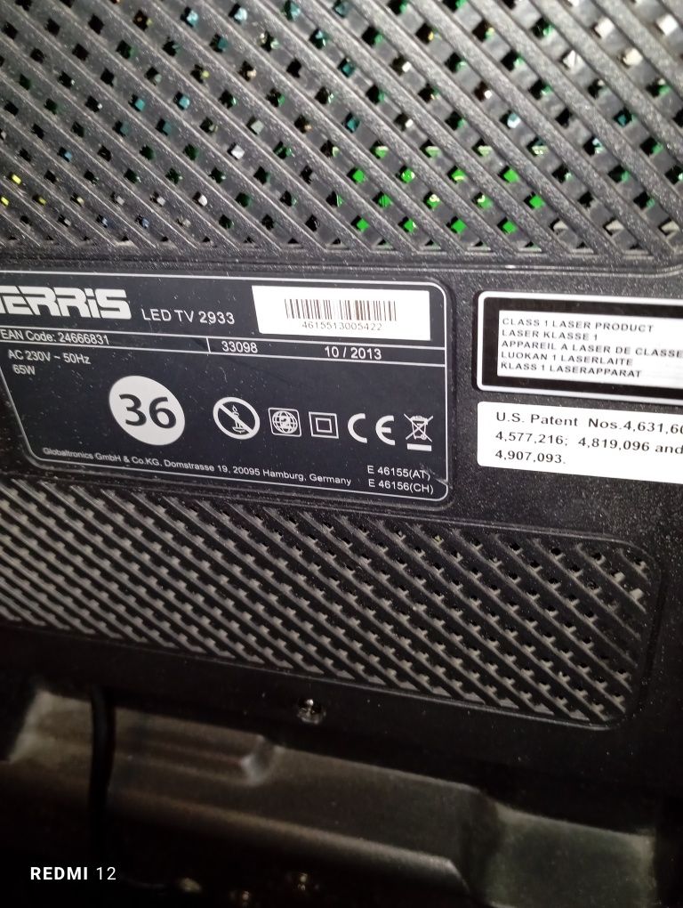 Telewizor Terris z pilotem 28,5 cali