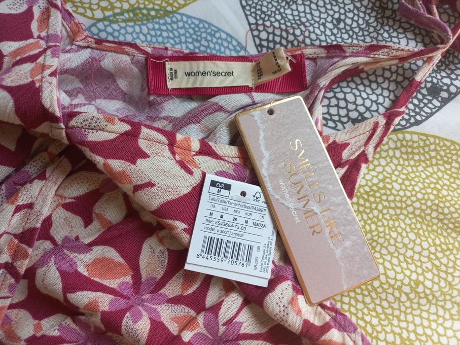 Macacão Curto Floral com Laços Women'secret