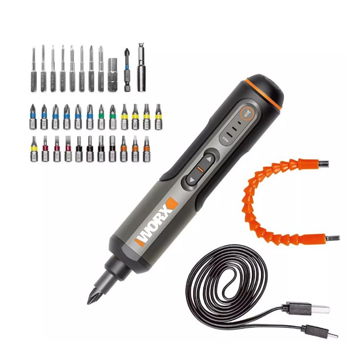 Акумуляторна викрутка Worx WX240L з бітами і кейсом