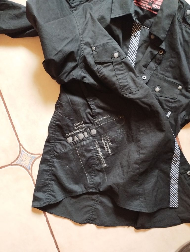 Koszula Jack & Jones Denim Orginals sygnowane guziki Napy  Hafty