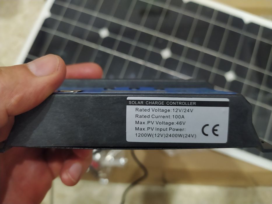 Гнучка сонячна панель + 100А контролер