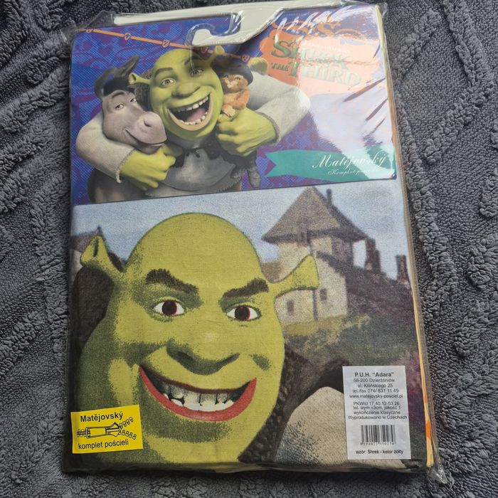 Posciel dziecięca Shrek bawełna 160x200