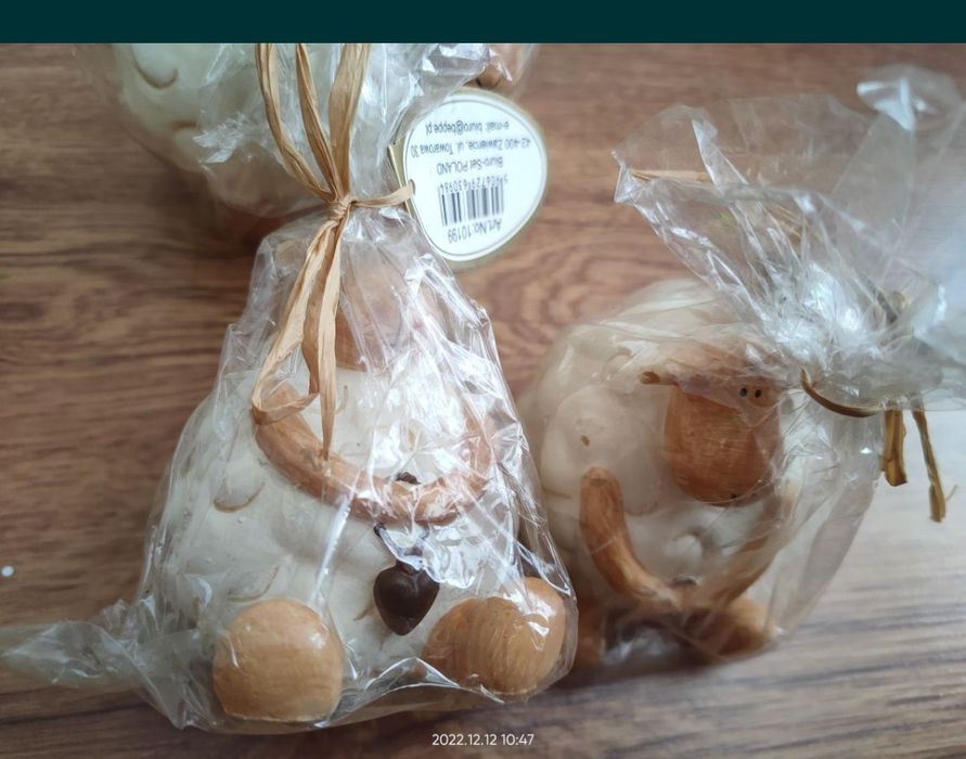 Świeca ozdobna wielkanocna baranek, owieczka