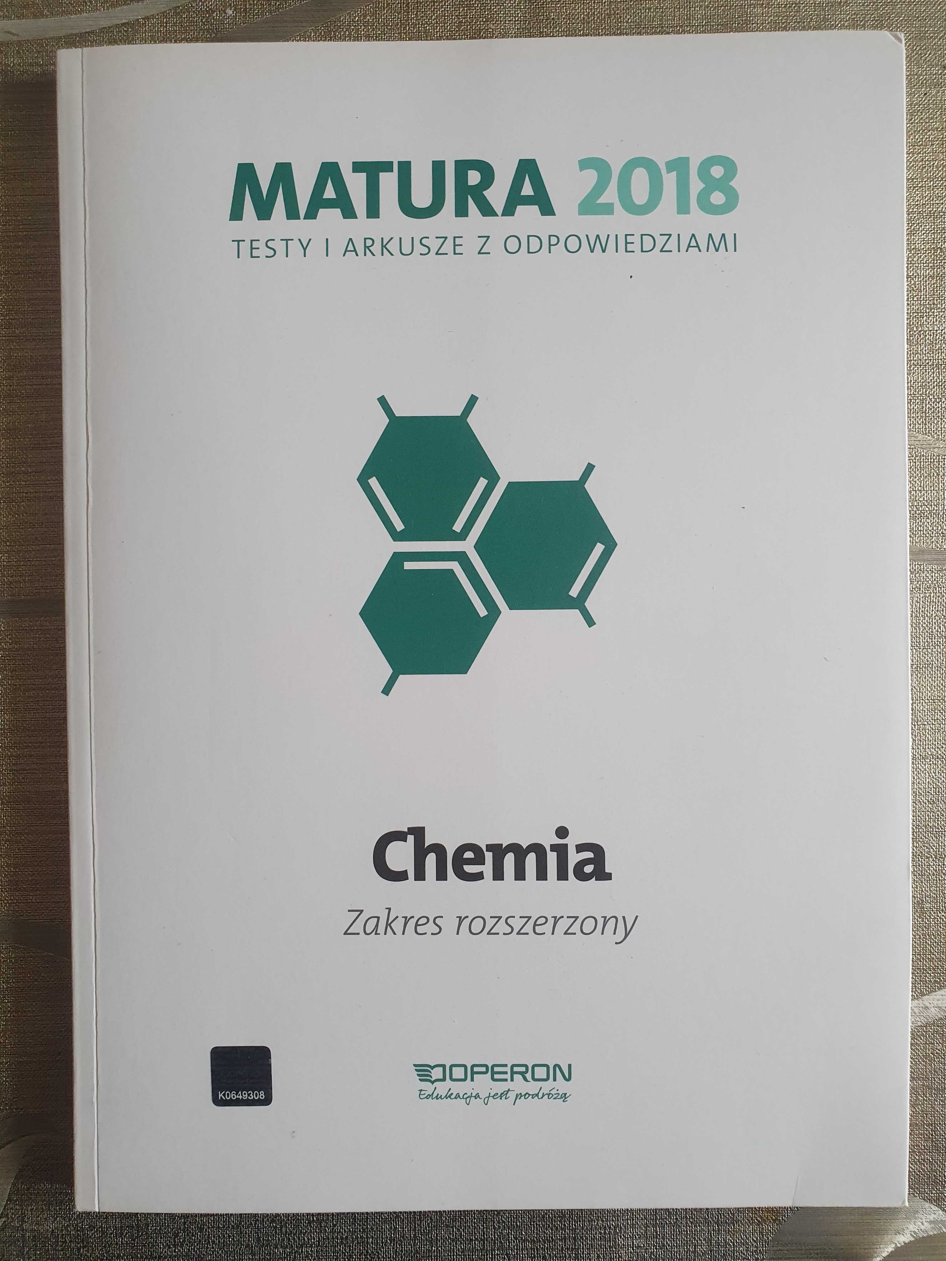 Chemia Matura 2018 Testy i arkusze z odpowiedziami | Operon
