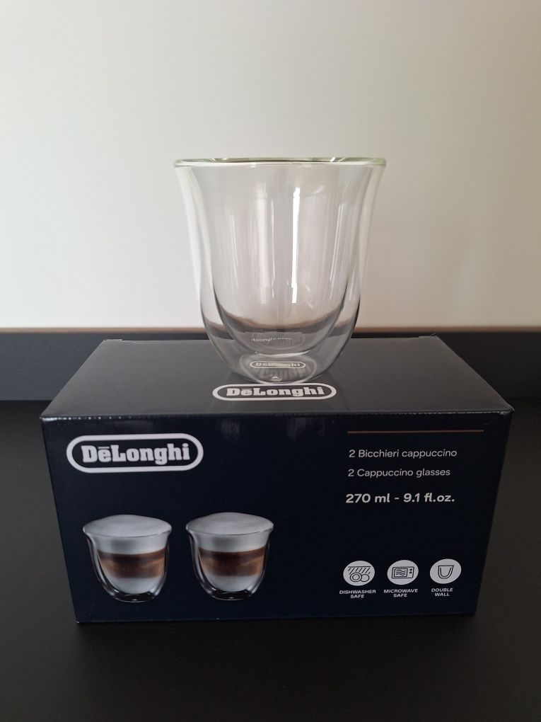 Chávenas para cappuccino de parede dupla, 270ml, conjunto de 2