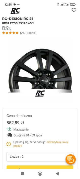BROCK RC25 18x8 Honda FK2 FK8 5x120 ET40 Civic TypeR