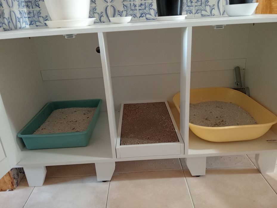 Armário para caixa de areia de Gatos – funcional e decorativo!