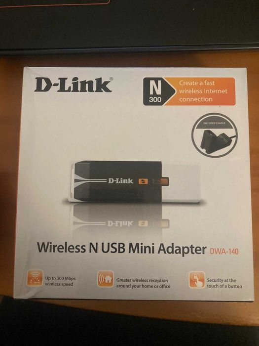 Adaptador WIFI D-Link "DWA-140" 300Mbps