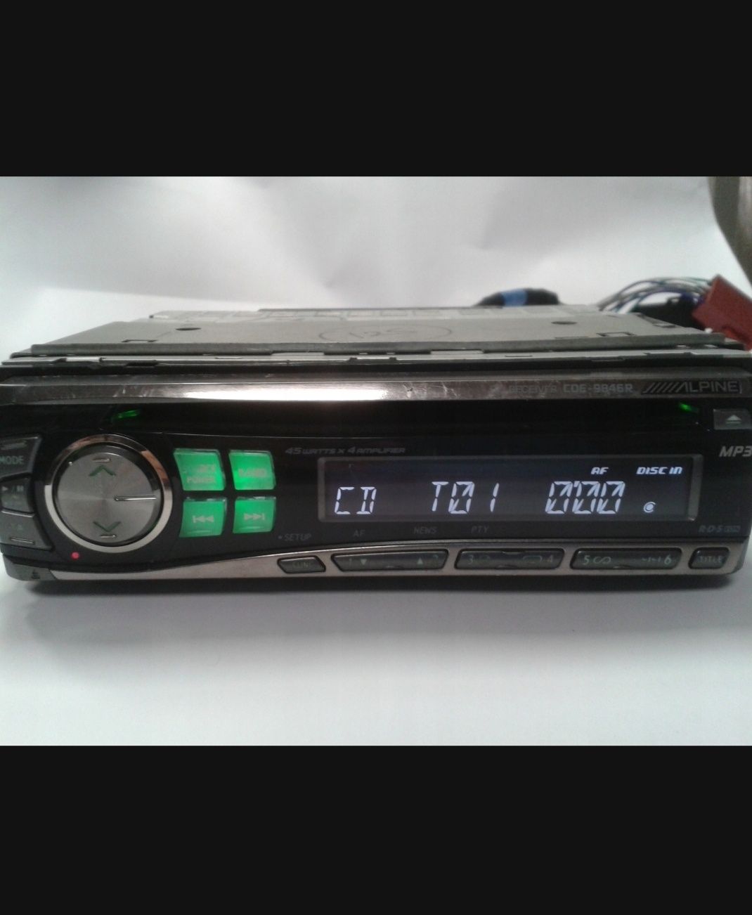 Radio  Alpine CDE-9846 RM Aux Cd kostka Iso