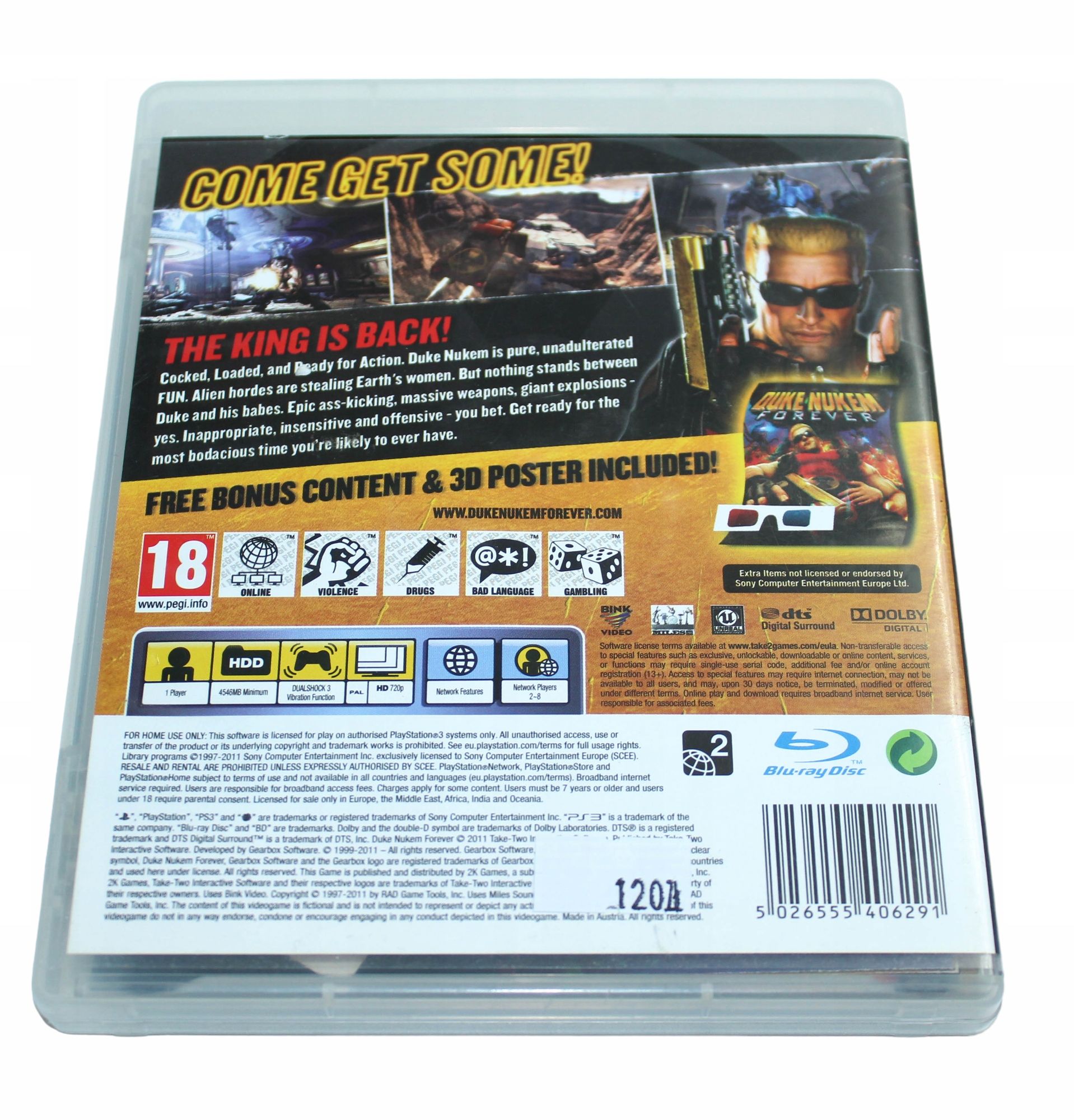 Duke Nukem Forever Duke's KIck Ass Edition PS3