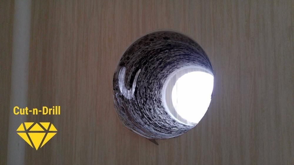 Алмазное сверление (бурение) отверстий в железобетоне буте кирпиче