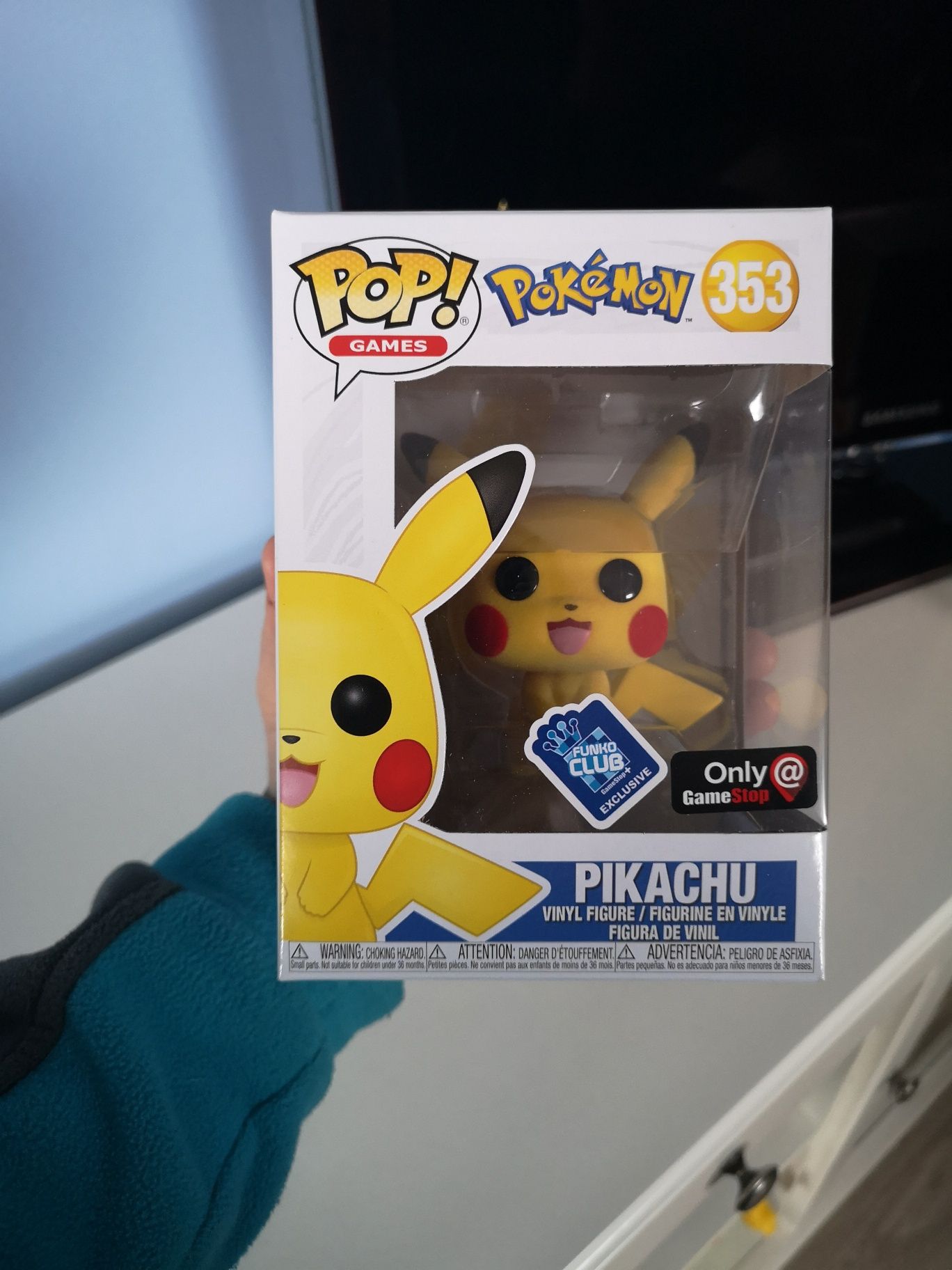 Funko Pop! PIKACHU Flocked Pokemon Exclusive 353 unikat figurka