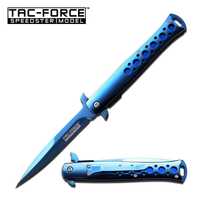 Nóż składany scyzoryk Tac-Force Blau Mirror Titan TF-884BL