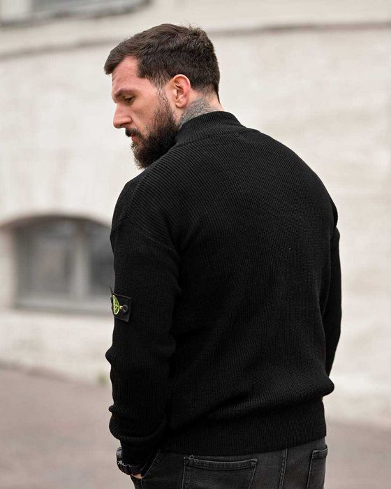 Кофта Стон Айленд Чорна Кофта Stone Island Black Зип