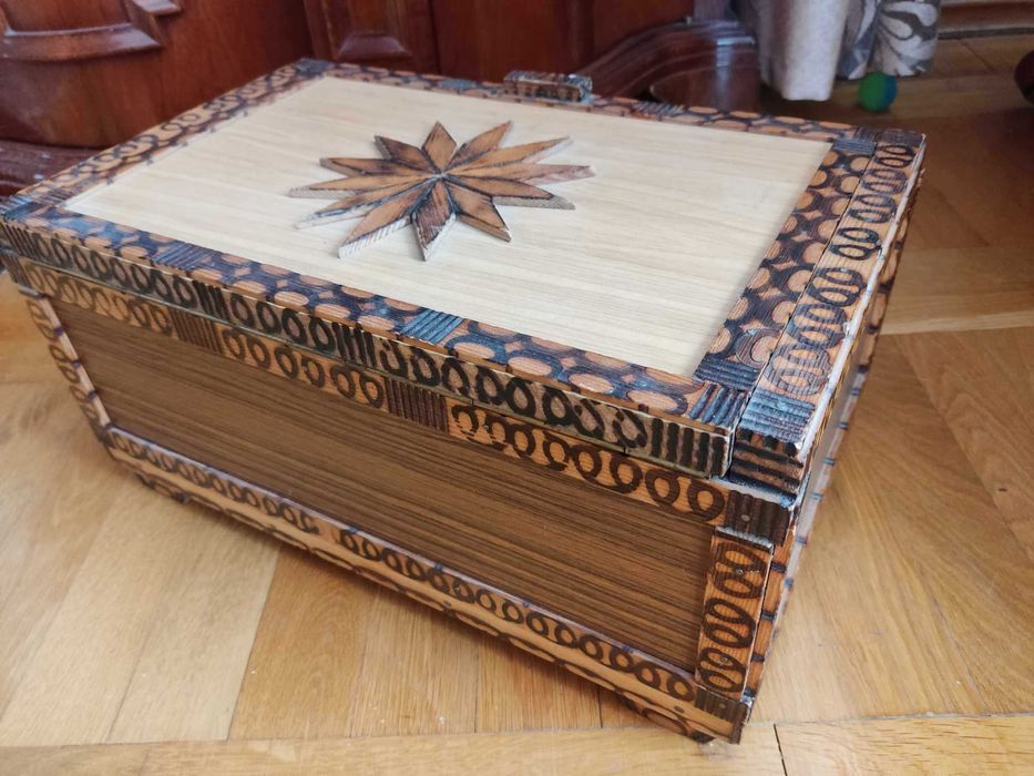 skrzynia kufer szkatułka rękodzieło