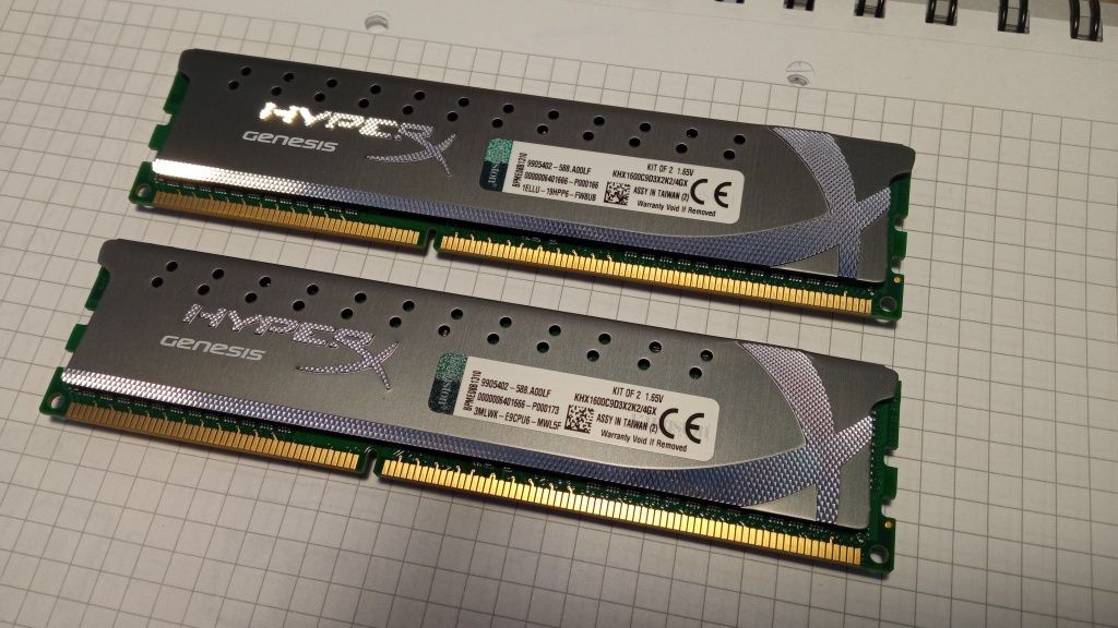 Pamięć HyperX DDR3, 4 GB, 1600MHz, CL9 (KHX1600C9D3X2K2/4GX)