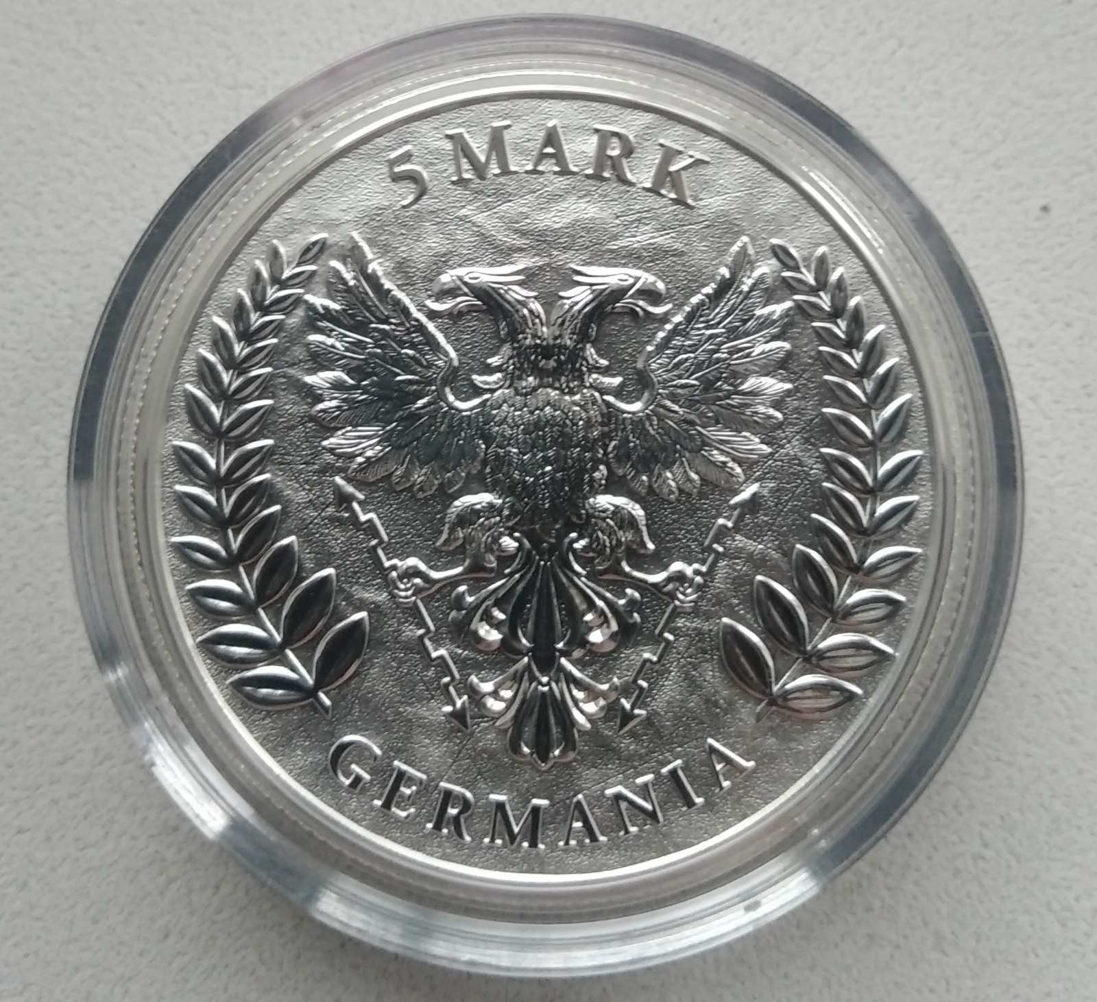Срібна монета раунд GERMANIA 2022 із сертифікатом від Germania Mint
До