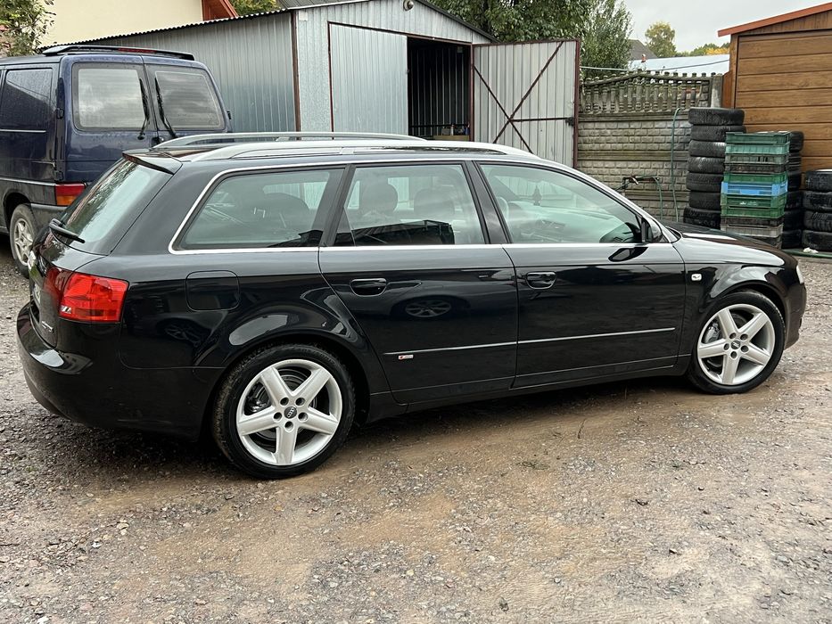 Audi A4 B7 2.0 140KM 8v 2007R S-Line Czarny Sufit Klimatron Bez Rdzy!!