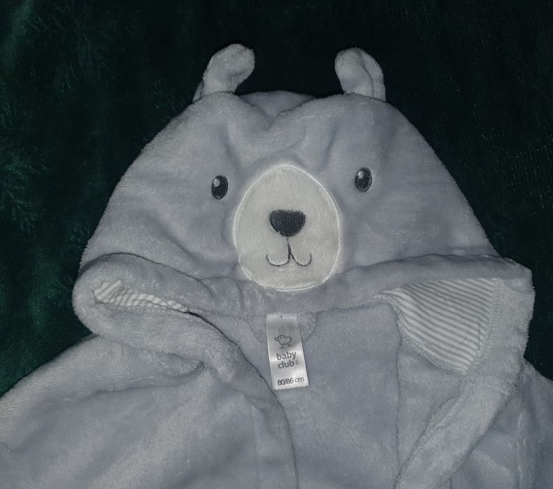 Szlafrok Miś C&A rozmiar 80/86