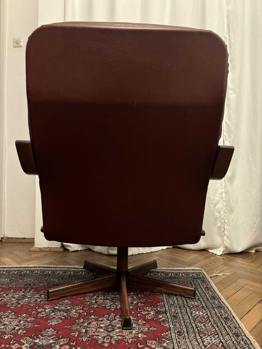 Skórzany fotel skandynawski