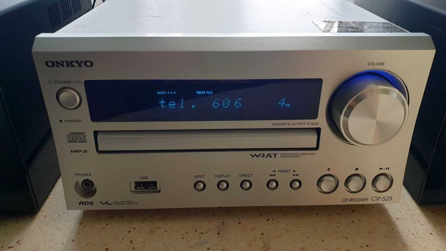 Wieża Onkyo CR-525 CD USB FM Aux + Adapter bluetooth