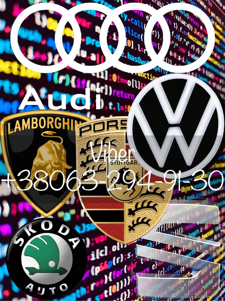 Удаленное Кодирование Audi VW Porsche Skoda Адаптация защита