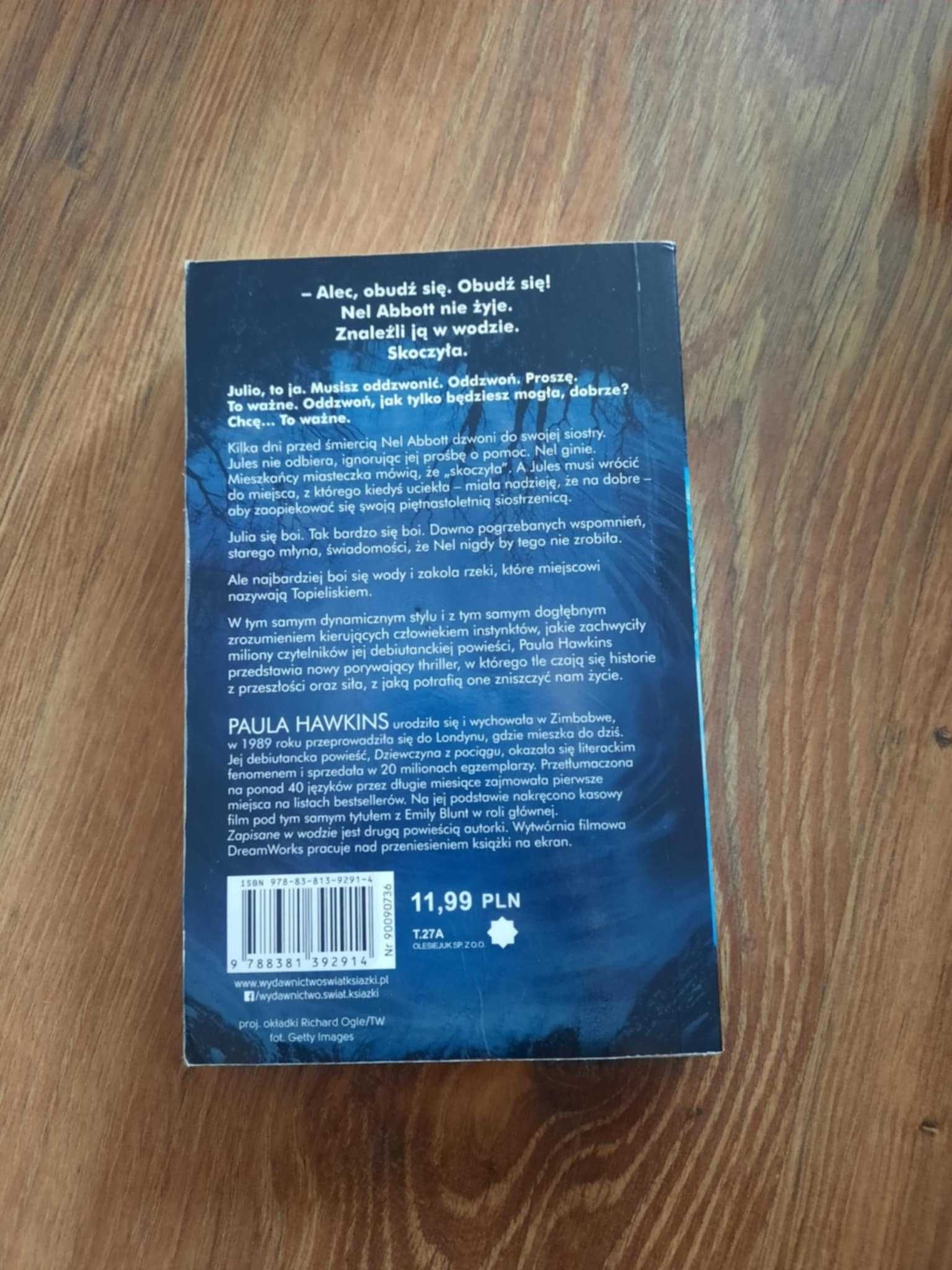 "Zapisane w wodzie" Paula hawkins