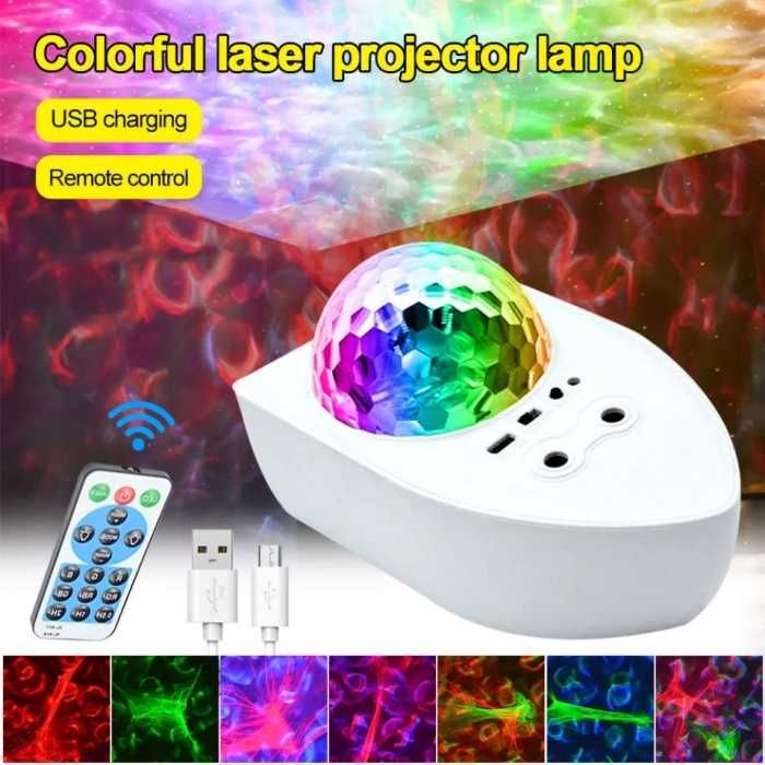 Лазерный ночник проектор на потолок с пультом Laser Projector Lamp