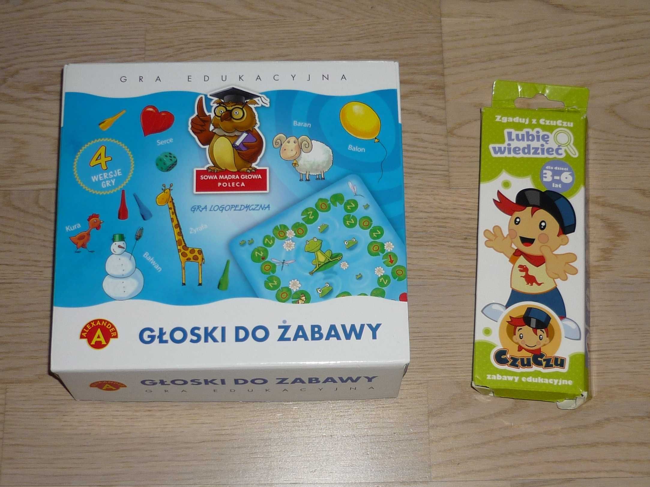 Gra edukacyjna Głoski do zabawy - gra logopedyczna + Zgaduj z CzuCzu