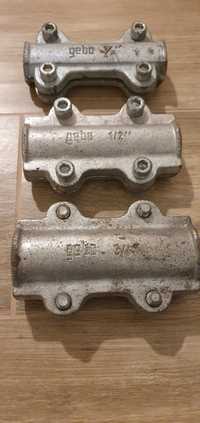 Hydrauliczna obejma naprawcza, stalowa firmy GEBO DSK 1/2 i 3/4 cala