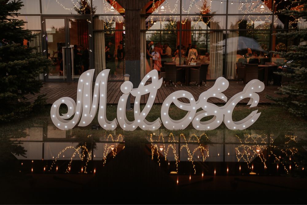 Fotobudka dym napis led miny dymne Bańki, Iskry, Dj, gwiaździste niebo